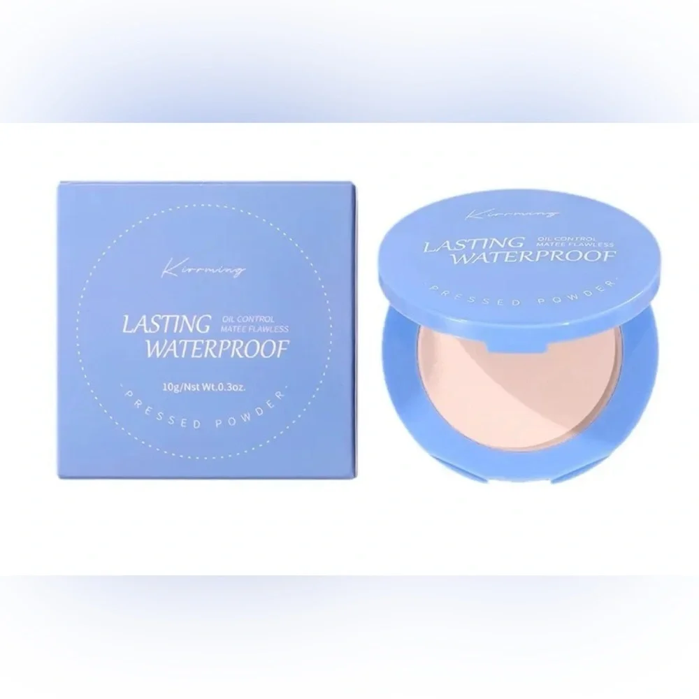 Lasting Waterproof Pressed Powder Foundation - Cream